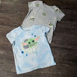 Star wars baby Yoda kids tshirt. Size 7/8.